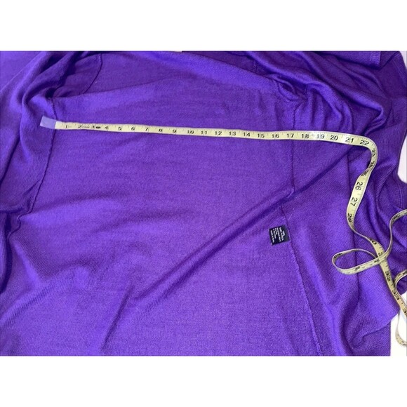 Alpaca International Purple Open Front  Cardigan One Size Peru Sweater Baby Alpa - Picture 13 of 14